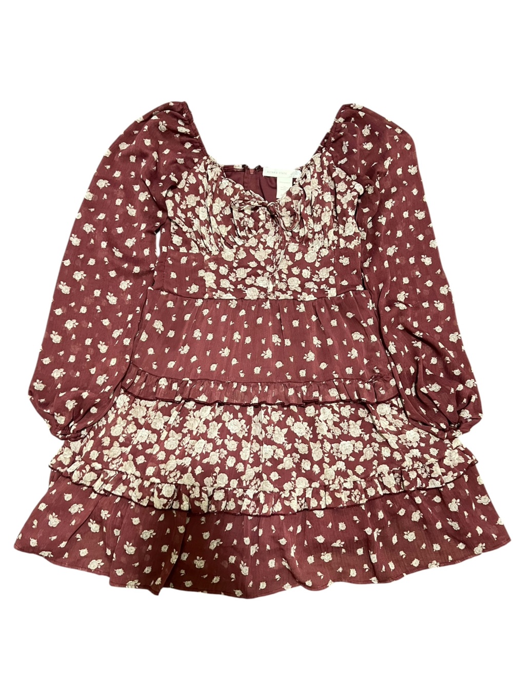 Altar'd State Juliana Floral Ruffle Dress Small